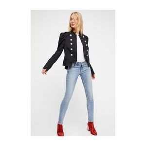 [Free People] Structured Puff Sleeve Blazer